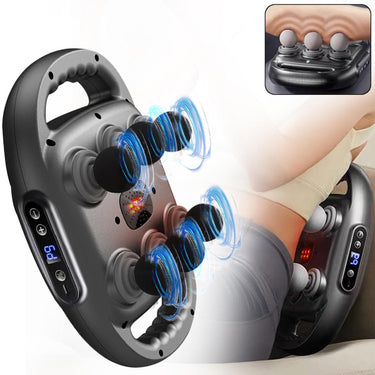 6-Head Electric Fascia Gun – Deep Tissue Massage for Full-Body Relief